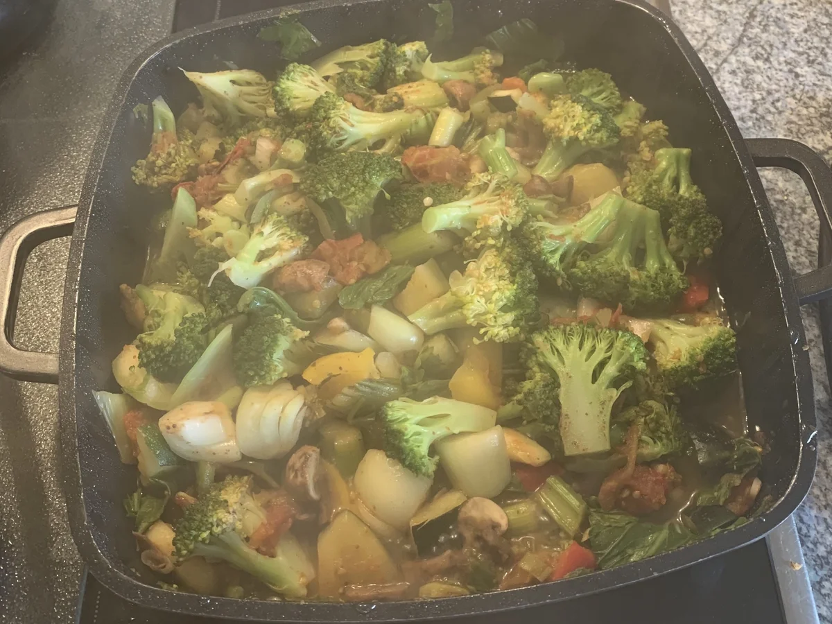 Pak Choi Pfanne mit Gemüse und Tofu - Rezept - Bild Nr. 2