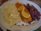 Bratfisch mit Rahm-Kohlrabi-Gemüse und Rote-Bete-Salat - Rezept - Bild Nr. 2