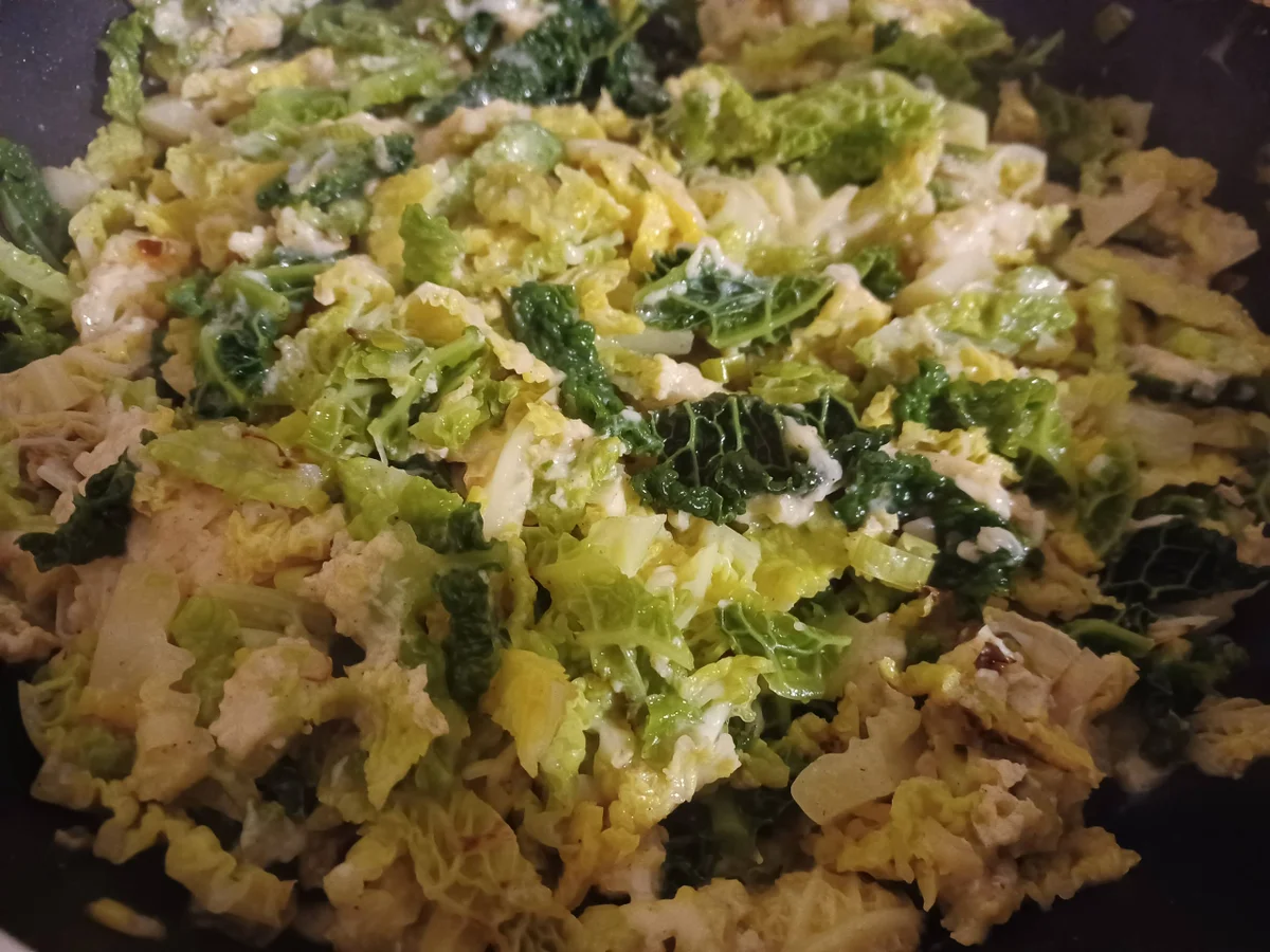 Rezept: Wirsing mit Rührei Bild Nr. 15411 Wirsing mit Rührei - Rezept - Bild Nr. 15411