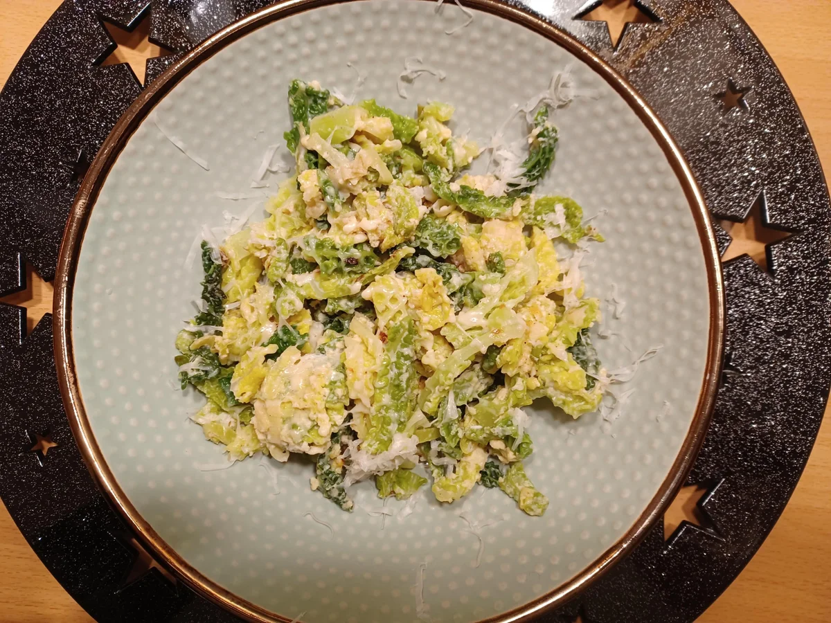 Rezept: Wirsing mit Rührei Bild Nr. 15412 Wirsing mit Rührei - Rezept - Bild Nr. 15412