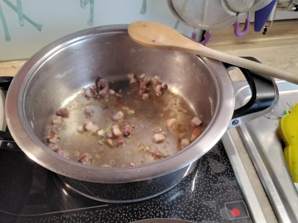 Spaghetti mit schwarzen Speck - Rezept - Bild Nr. 15428