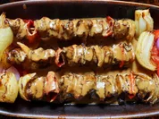 Seeräuberspieße in würzig-scharfer Erdnußsauce - Rezept - Bild Nr. 15436