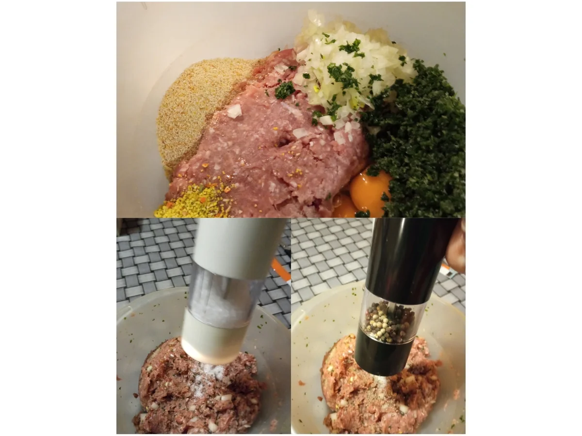 Gefüllte Paprikaschoten- Naturreis- und kleinem Salat. - Rezept - Bild Nr. 15445