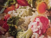 Gemüse-Reis mit Käsesoßse - Rezept - Bild Nr. 15443