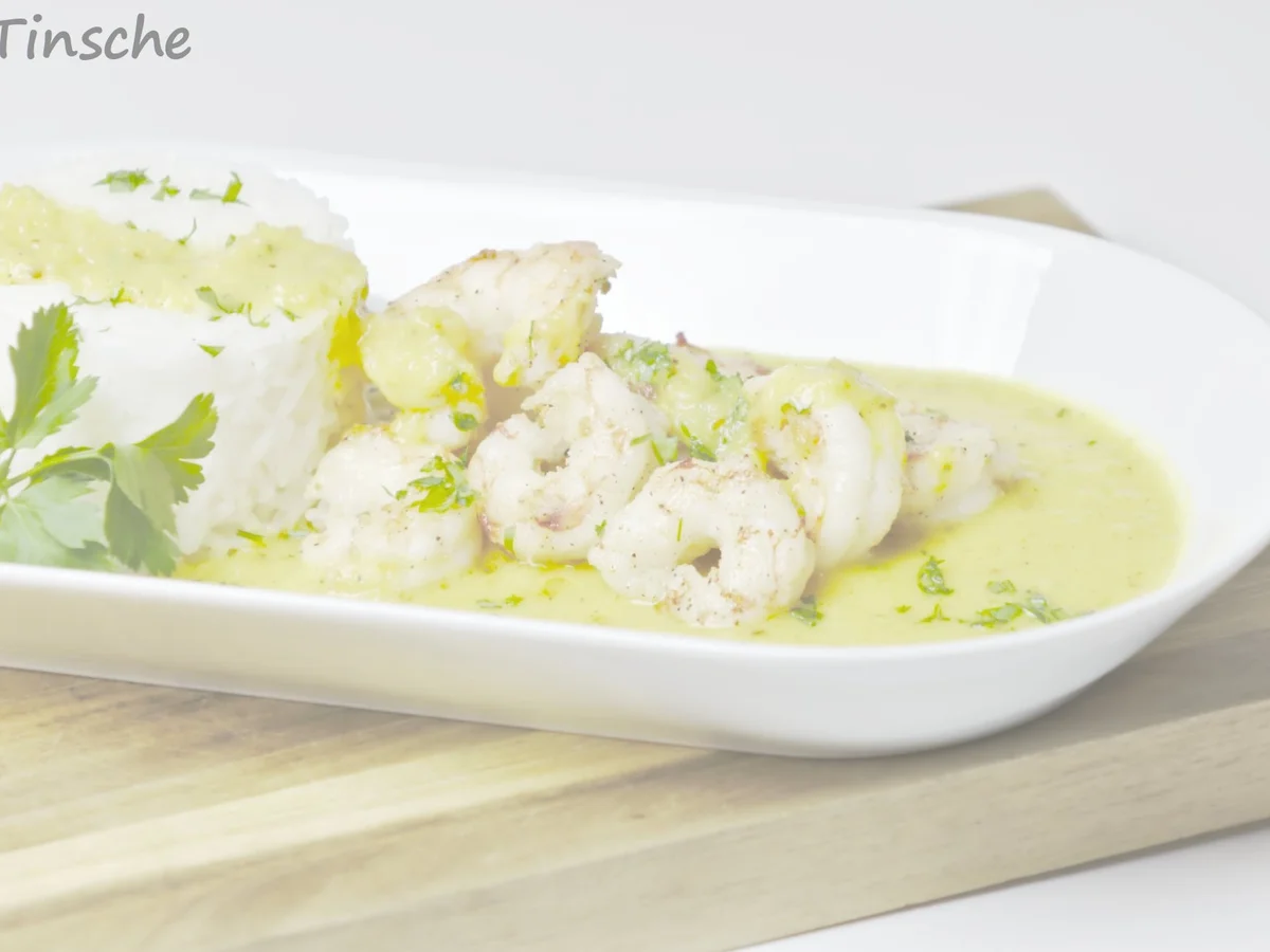 Rotgarnelen mit Mango-Kokos-Curry - Rezept - Bild Nr. 15448