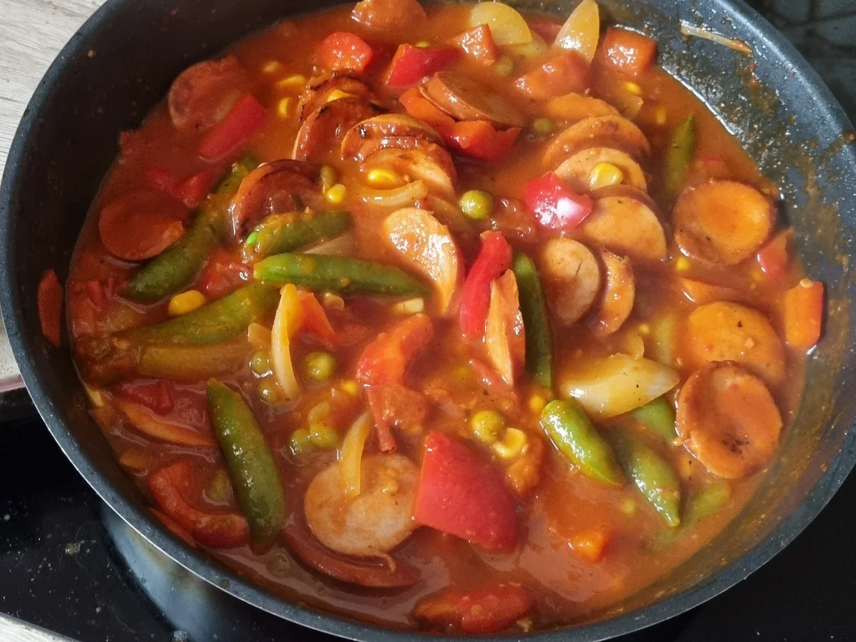 Würstchen Pfanne - Balkan Style - Rezept - Bild Nr. 15447