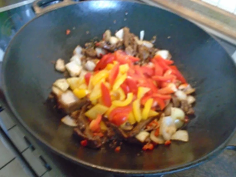 Minutensteak mit Paprika und Basmatireis - Rezept - Bild Nr. 15457