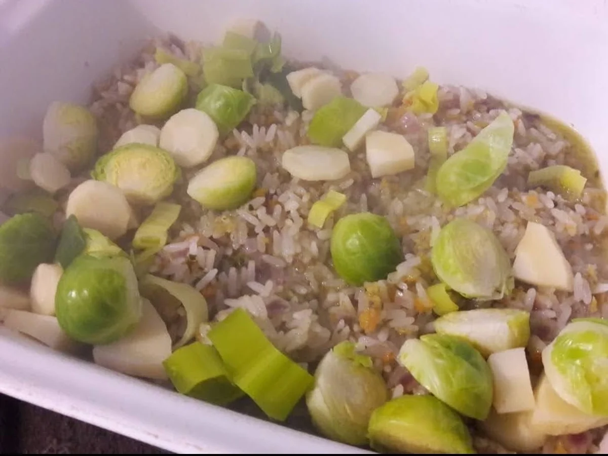 Hähnchen auf Gemüsereis - Rezept - Bild Nr. 15454