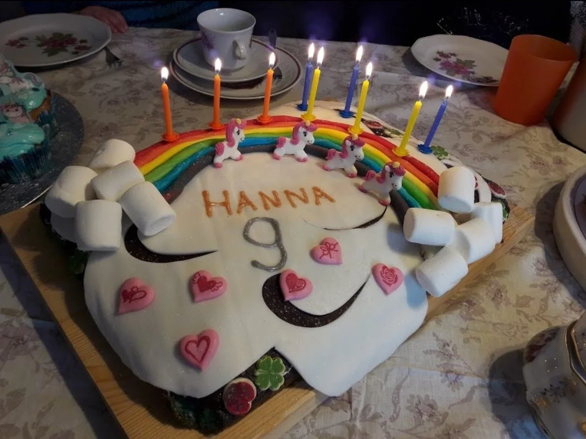 Einhorntorte mit Regenbogen - Rezept - Bild Nr. 2