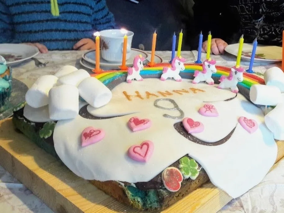 Einhorntorte mit Regenbogen - Rezept - Bild Nr. 15462