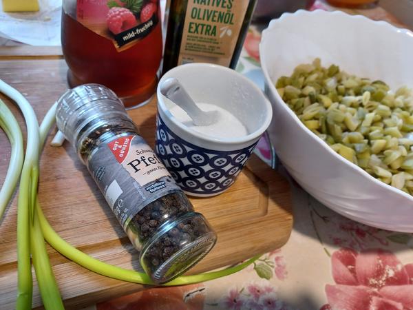 Bohnensalat aus gelben und grünen Bohnen - schnell &amp; einfach - von loewe_bs