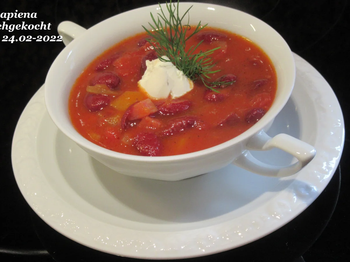 Rezept: Deftige Bohnensuppe Bild Nr. 15456 Deftige Bohnensuppe - Rezept - Bild Nr. 15456