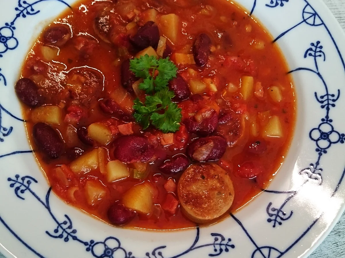 Rezept: Deftige Bohnensuppe Bild Nr. 15457 Deftige Bohnensuppe - Rezept - Bild Nr. 15457