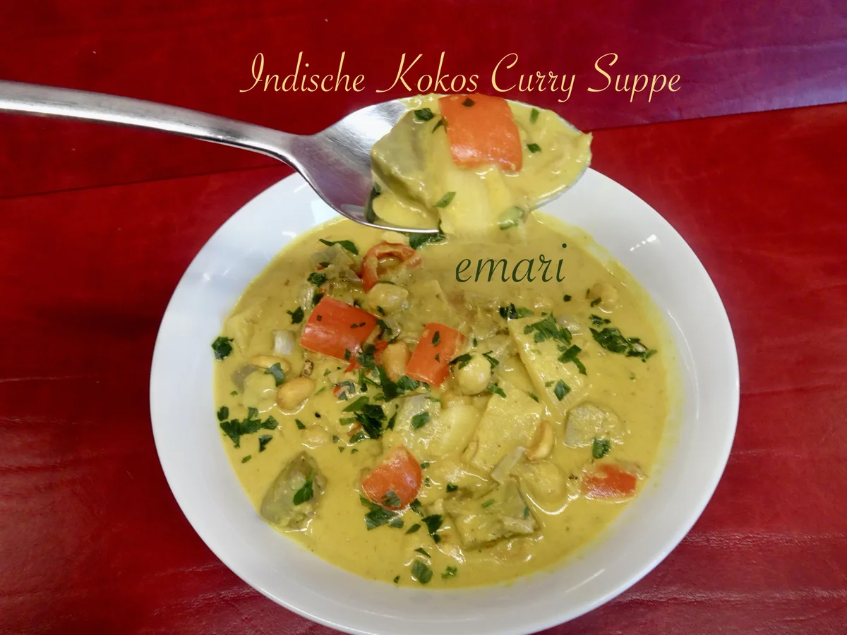 Indische Kokos Curry Suppe - in der Interpretation von emari - Rezept - Bild Nr. 15478