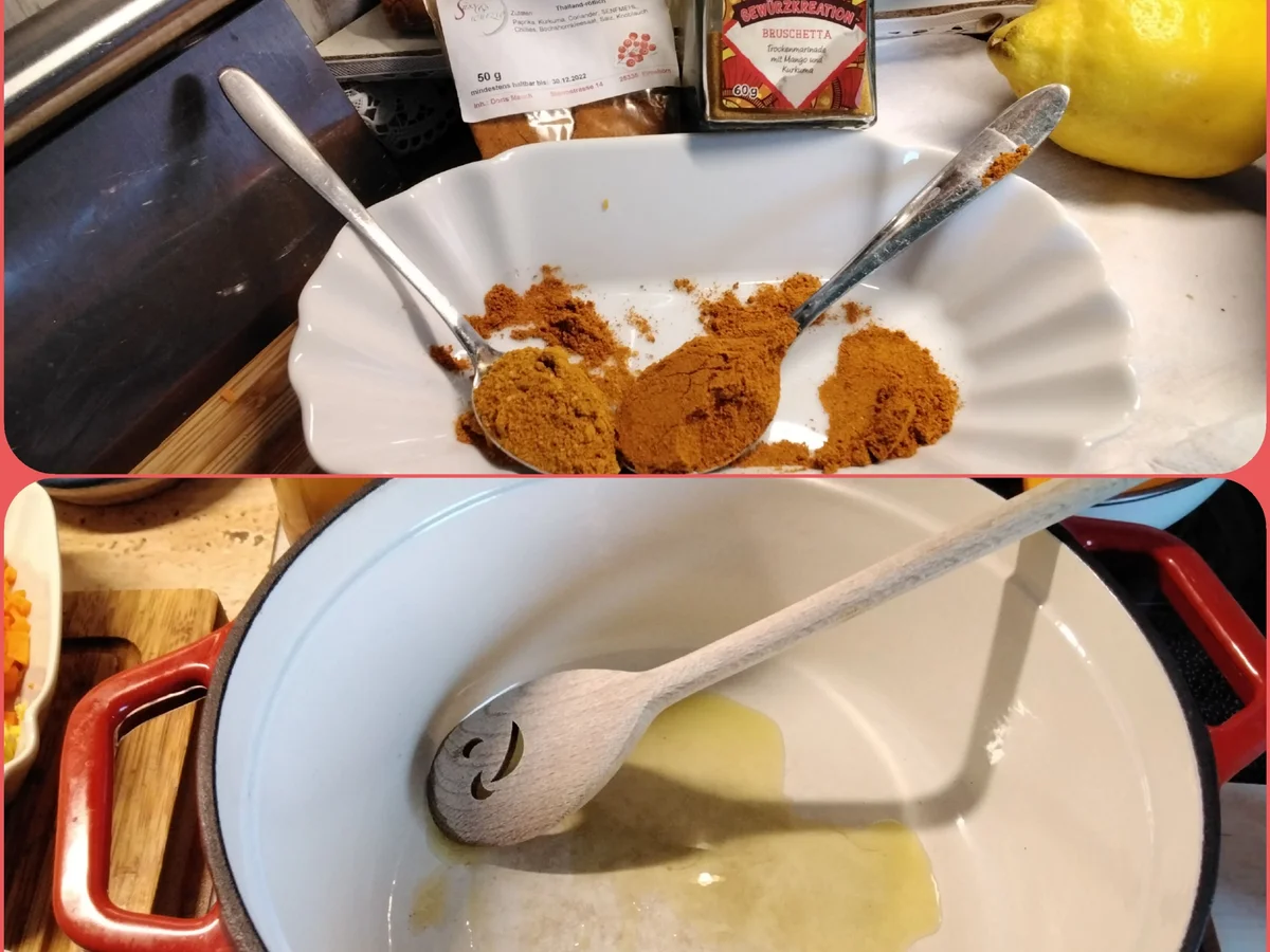 Kürbissuppe mit knusper Beilage+ Birne und Speck - Rezept - Bild Nr. 15464