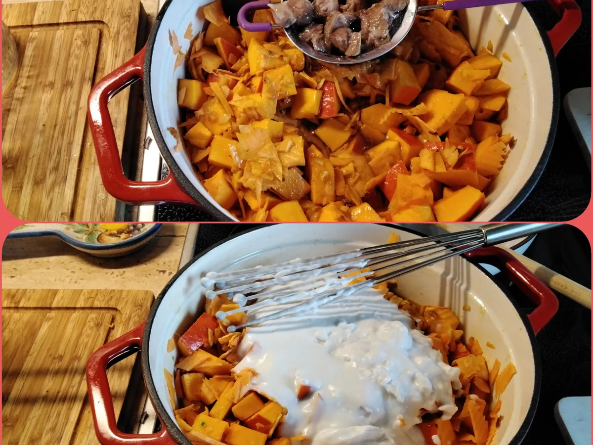 Kürbissuppe mit knusper Beilage+ Birne und Speck - Rezept - Bild Nr. 15468