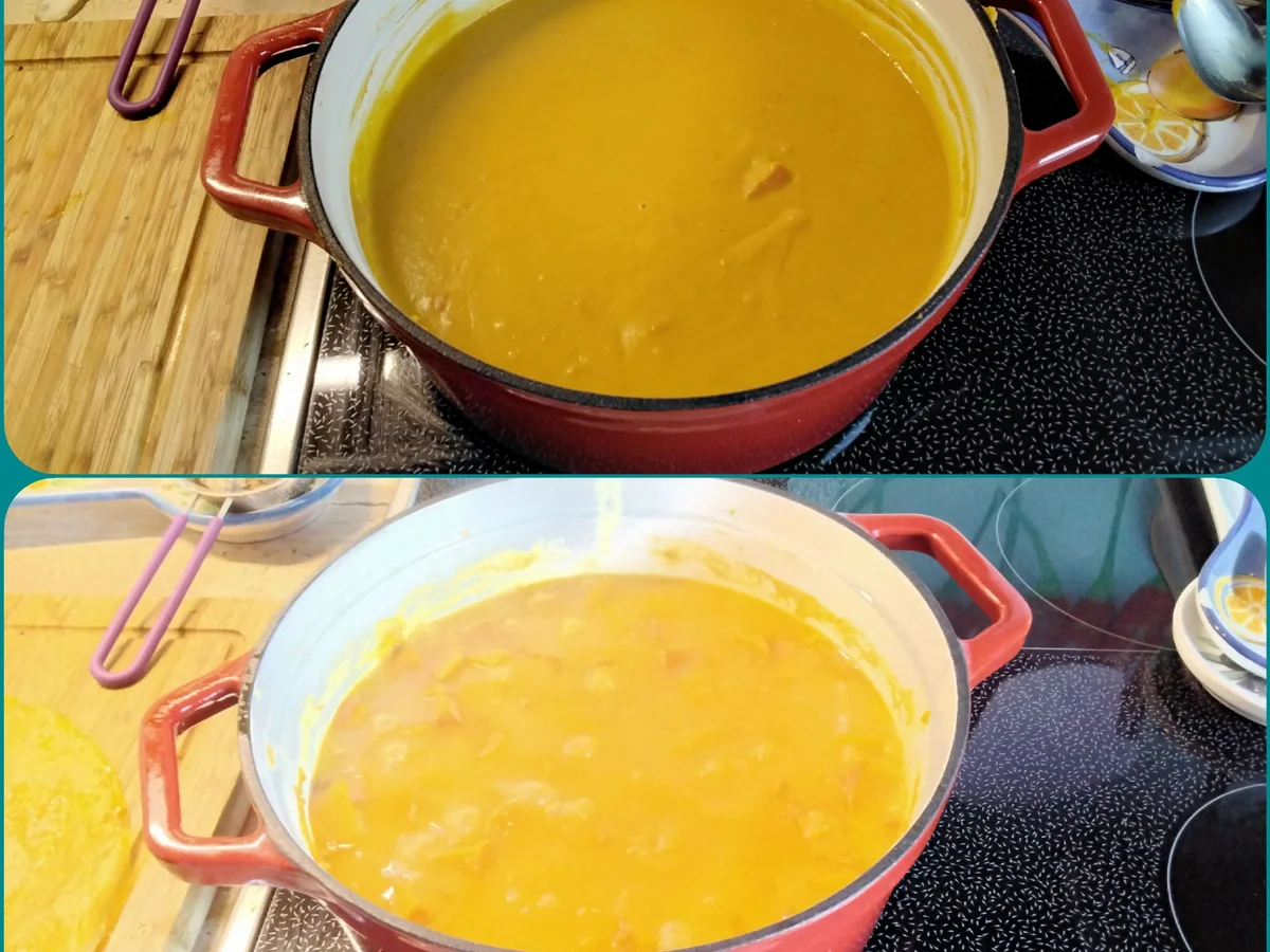 Kürbissuppe mit knusper Beilage+ Birne und Speck - Rezept - Bild Nr. 15470