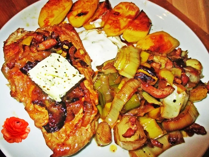 Schweinefilet mit gebratenem Porree - Rezept - Bild Nr. 15483
