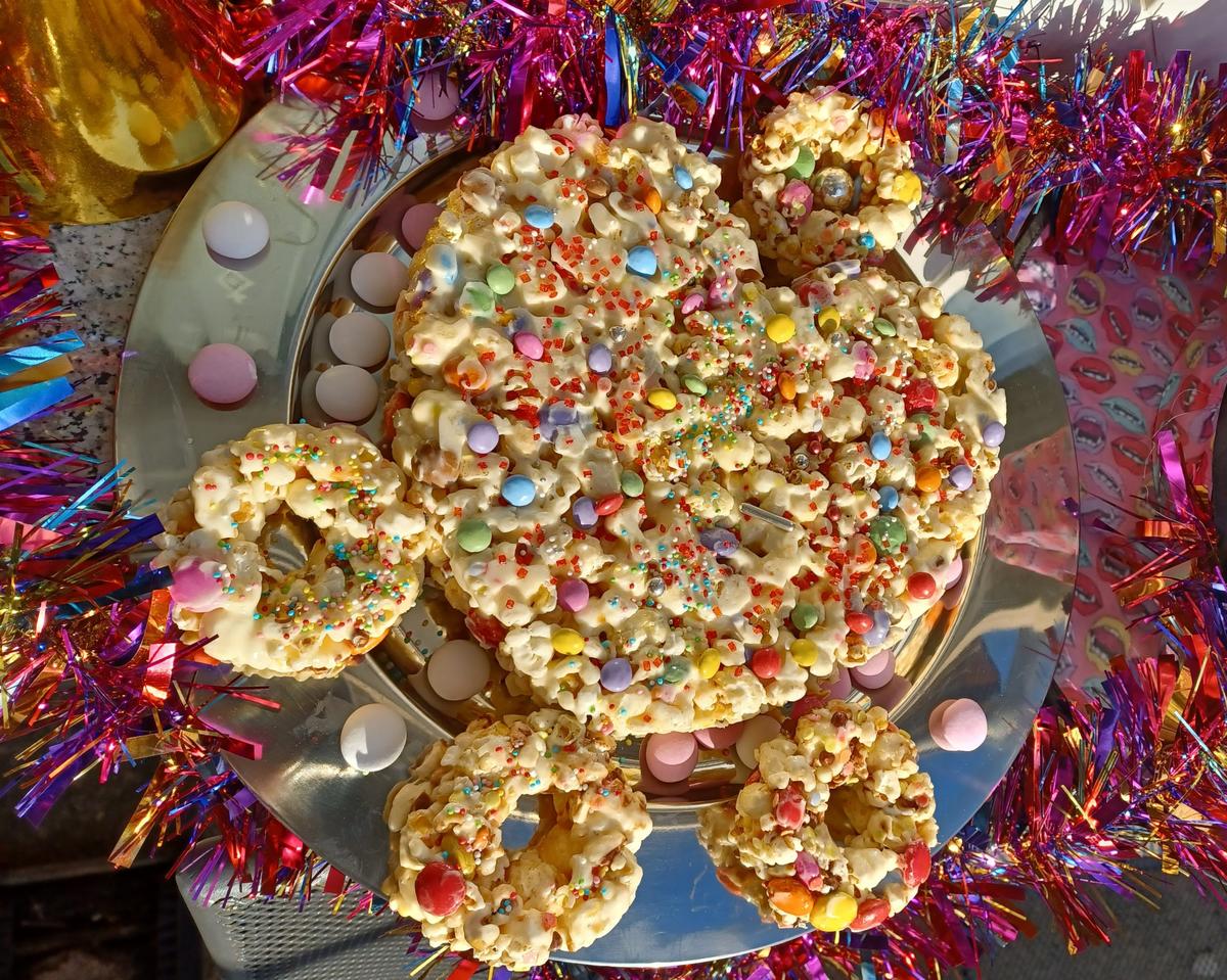 Bunter Popcorn - Kuchen - Rezept - Bild Nr. 15481