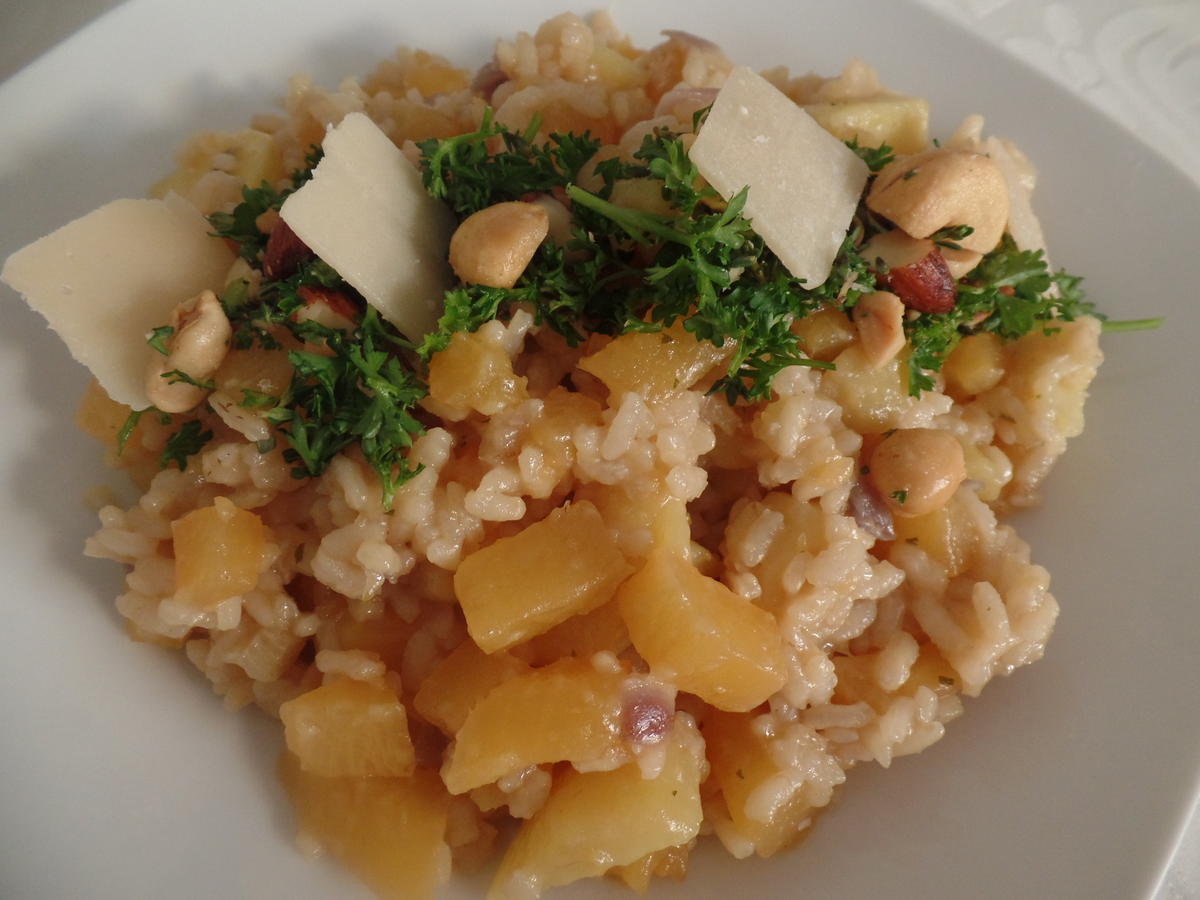 Steckrüben-Kartoffel-Risotto - Rezept mit Bild - kochbar.de