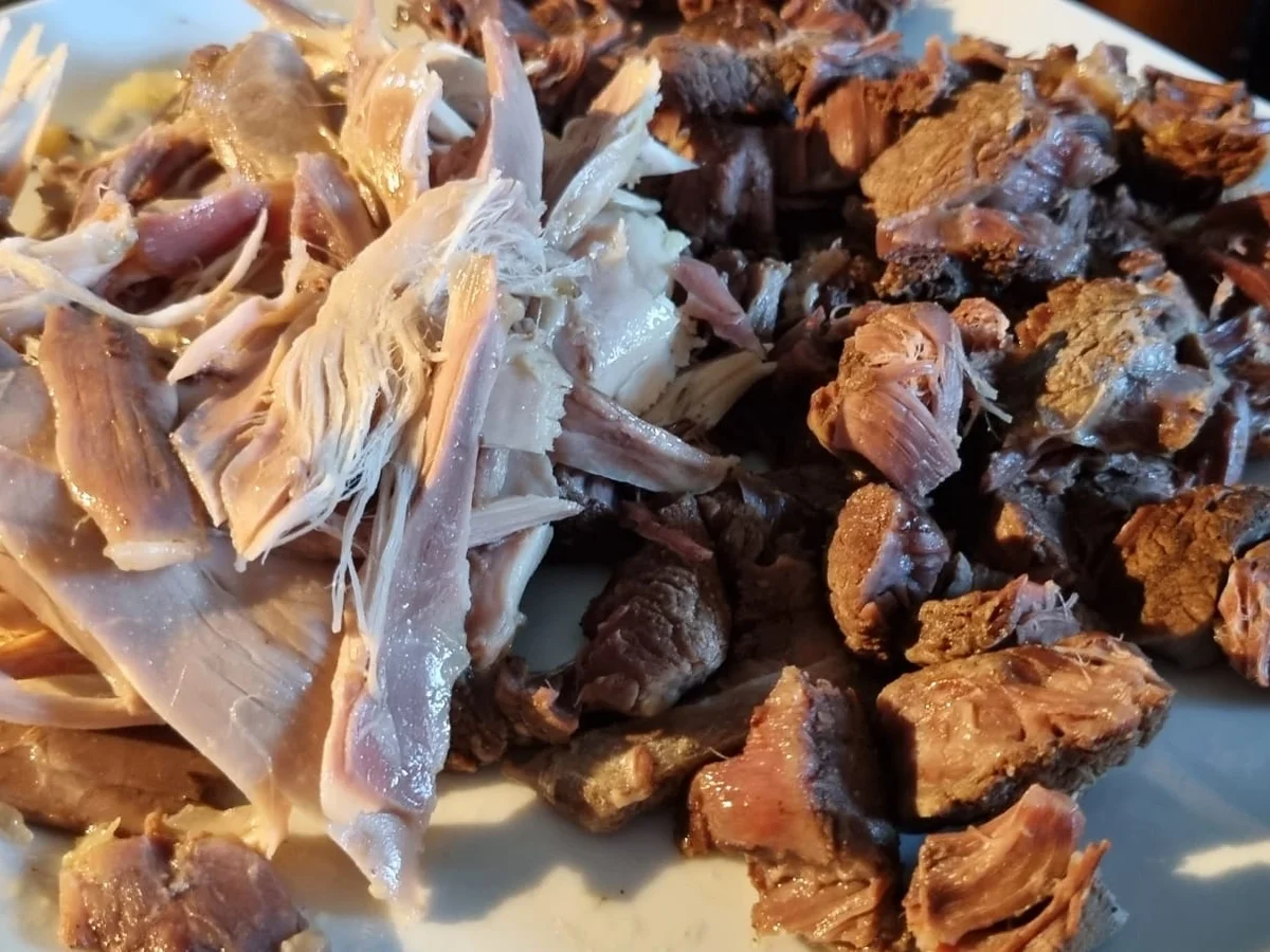 Hühnersuppe mit Rinder Beinscheibe - Rezept - Bild Nr. 15495