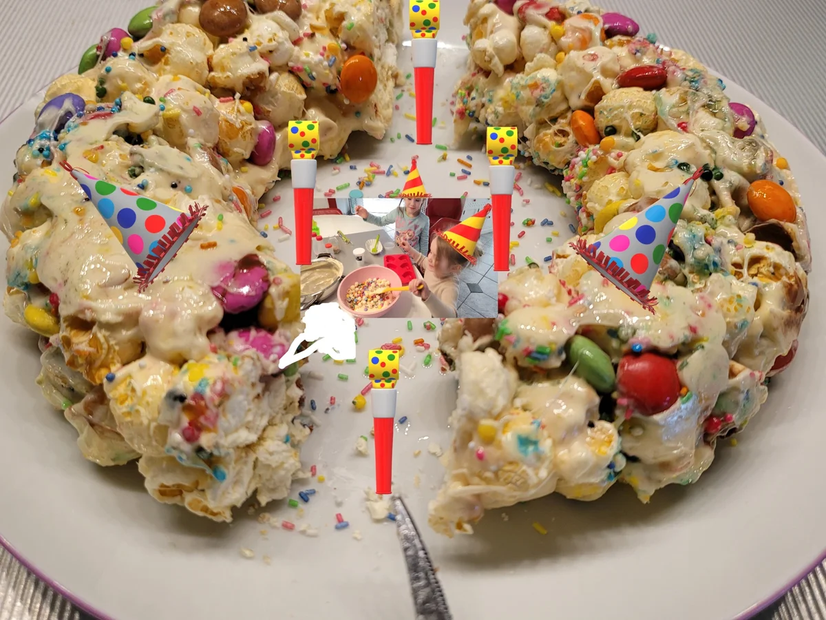 Aalaf !!! Heute POPKORN KUCHEN von KID`s handgerührt ohne backen - Rezept - Bild Nr. 15502