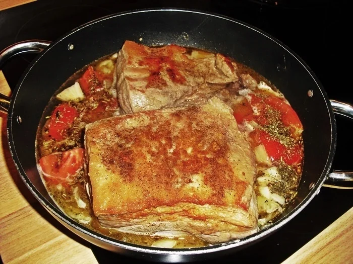 Dicke Rippen aus dem Ofen mit geschmortem Wirsing - Rezept - Bild Nr. 15503