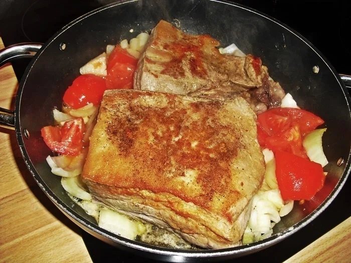 Dicke Rippen aus dem Ofen mit geschmortem Wirsing - Rezept - Bild Nr. 15504