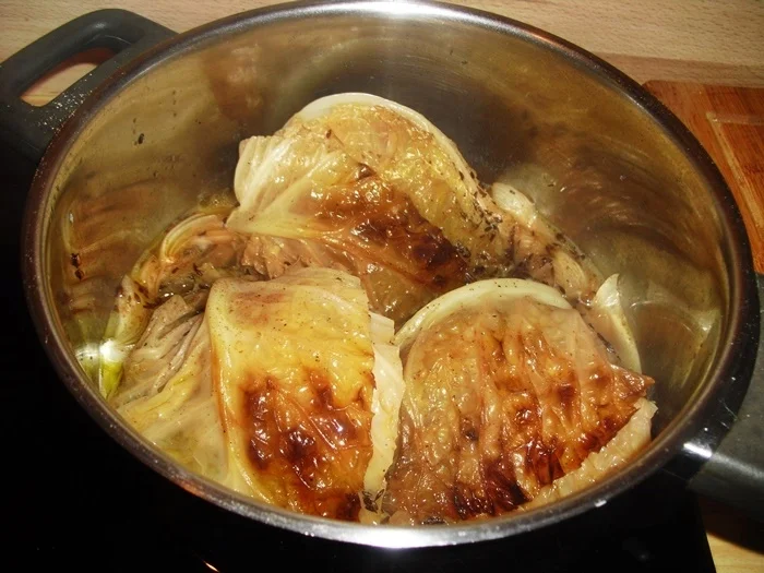 Dicke Rippen aus dem Ofen mit geschmortem Wirsing - Rezept - Bild Nr. 15511