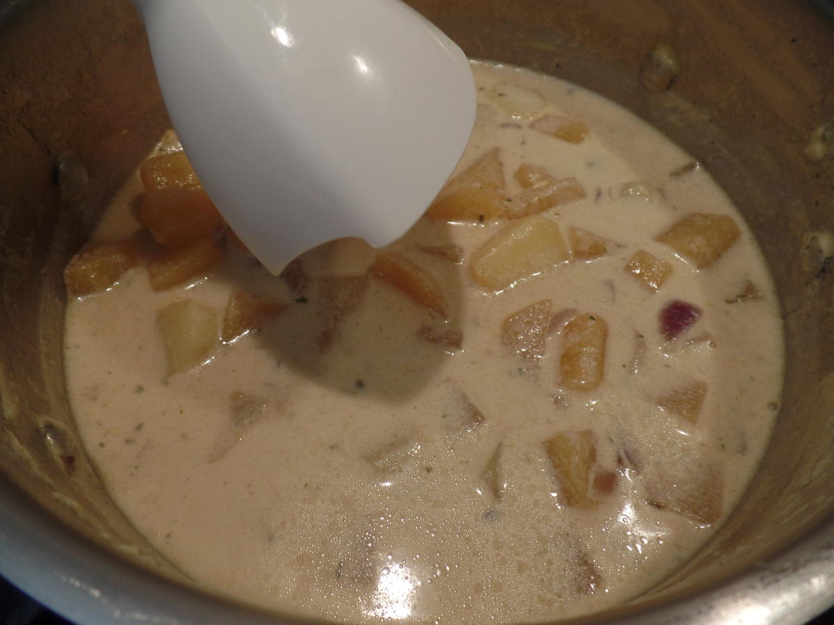Steckrüben-Kartoffel-Suppe mit Pfeffer-Birnen - Rezept - Bild Nr. 15507