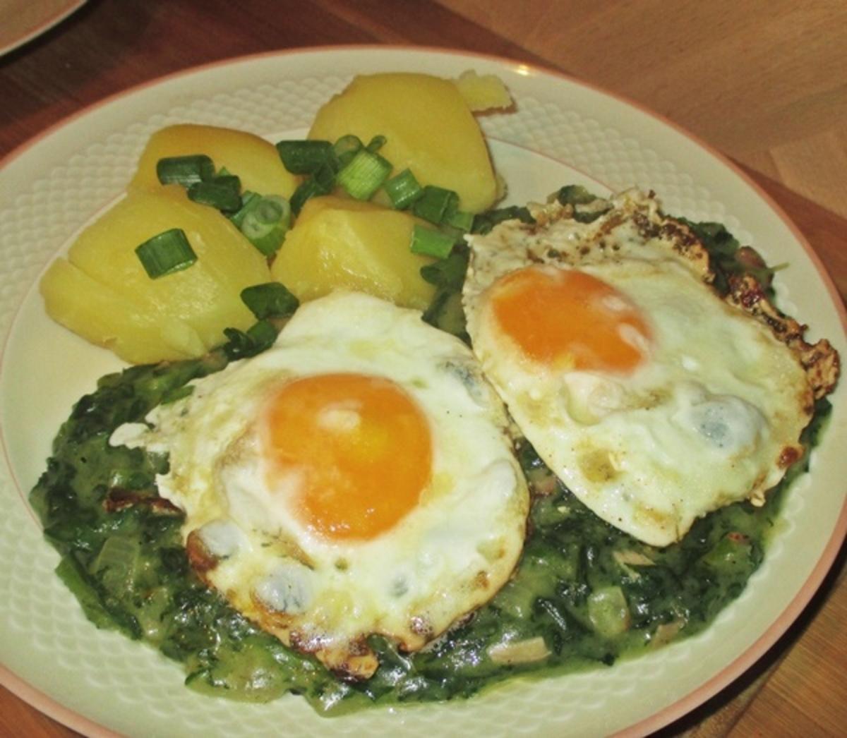 Béchamel-Spinat mit Spiegelei - Rezept - kochbar.de