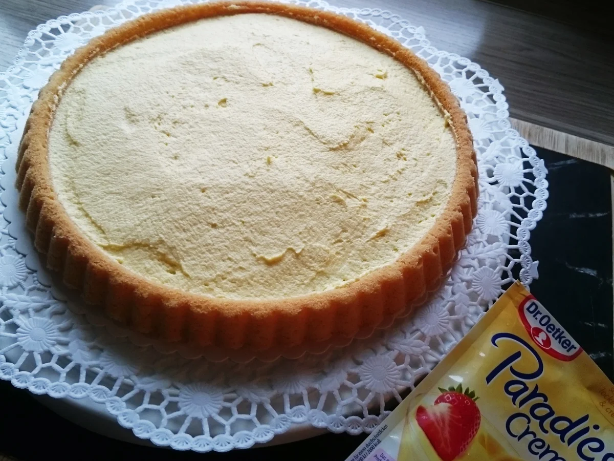 Erdbeerboden mit Paradiescreme - Rezept - Bild Nr. 15519