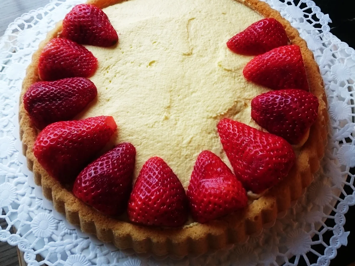 Erdbeerboden mit Paradiescreme - Rezept - Bild Nr. 15520