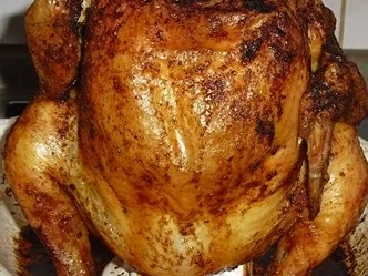 Rezept: Broiler vom Spiess mit Sahnekartoffeln Bild Nr. 15532 Broiler vom Spiess mit Sahnekartoffeln - Rezept - Bild Nr. 15532