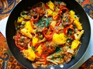 Nudelpfanne mit Rindfleisch und Papaya - Rezept - Bild Nr. 2