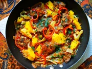 Nudelpfanne mit Rindfleisch und Papaya - Rezept - Bild Nr. 2