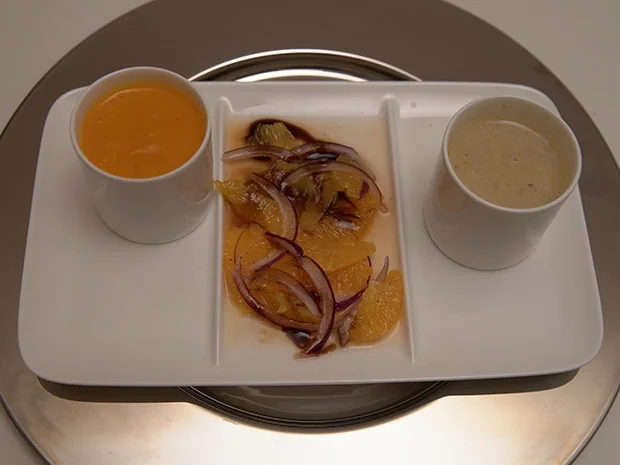 Rezept: Artischockensuppe, scharfe Kürbis-Orangen-Suppe und Orangen-Salat Bild Nr. 2 Artischockensuppe, scharfe Kürbis-Orangen-Suppe und Orangen-Salat - Rezept - Bild Nr. 2