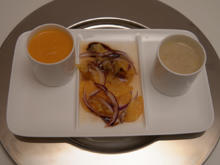 Artischockensuppe, scharfe Kürbis-Orangen-Suppe und Orangen-Salat - Rezept - Bild Nr. 2