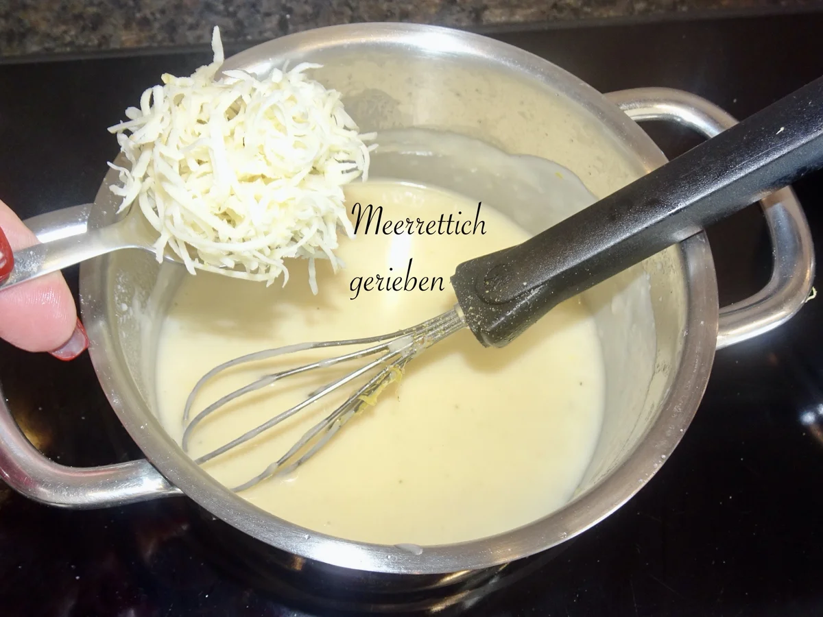 Pochiertes Welsfilet in Meerrettich - Sahnesauce - Rezept - Bild Nr. 15559