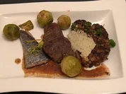 Rezept: Surf & Turf mit schwรคbischem Knรถdel und Rosenkohl Bild Nr. 2 Surf & Turf mit schwรคbischem Knรถdel und Rosenkohl - Rezept - Bild Nr. 2