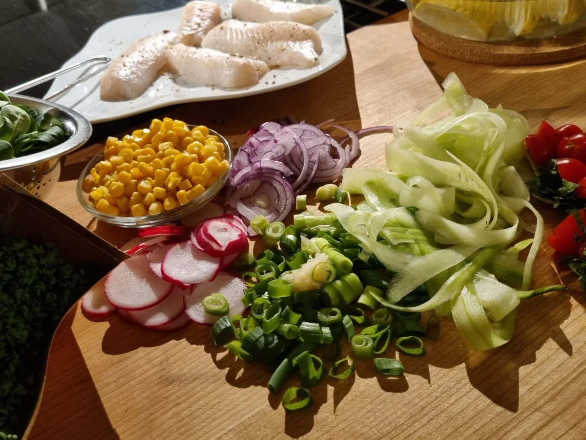 Rezept: Winterkabeljau trifft Frühlingsbett Bild Nr. 15535 Winterkabeljau trifft Frühlingsbett - Rezept - Bild Nr. 15535