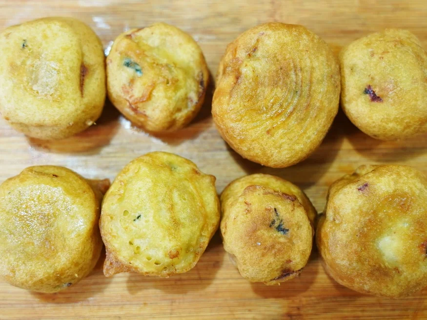 Rezept: Gefüllte Auberginen im Teigmantel – Jiao Zan Qie Bing Bild Nr. 4 Gefüllte Auberginen im Teigmantel – Jiao Zan Qie Bing - Rezept - Bild Nr. 4