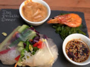 Vietnamesische Sommerrollen mit zweierlei Dip und Wakame Salat - Rezept - Bild Nr. 15553