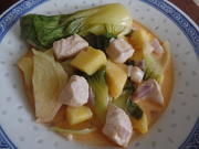 Curry-Suppe mit Pak Choi,Ananas und Hähnchen - Rezept - Bild Nr. 15553
