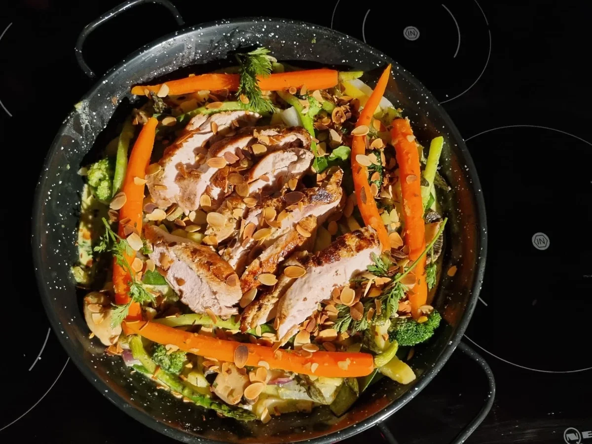 Poulardenbrust mit Frühlingsgemüse - Rezept - Bild Nr. 15562