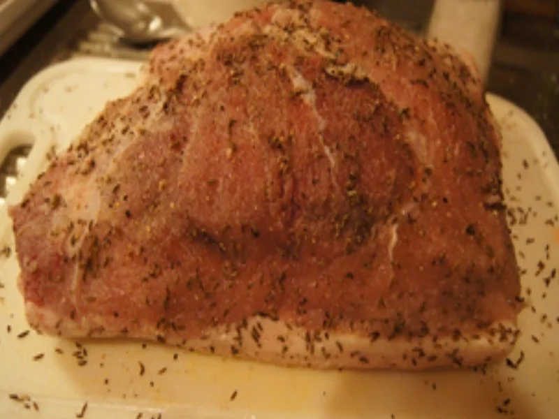 Rezept: Schweinekrustenbraten mit würziger Sauce Bild Nr. 15561 Schweinekrustenbraten mit würziger Sauce - Rezept - Bild Nr. 15561