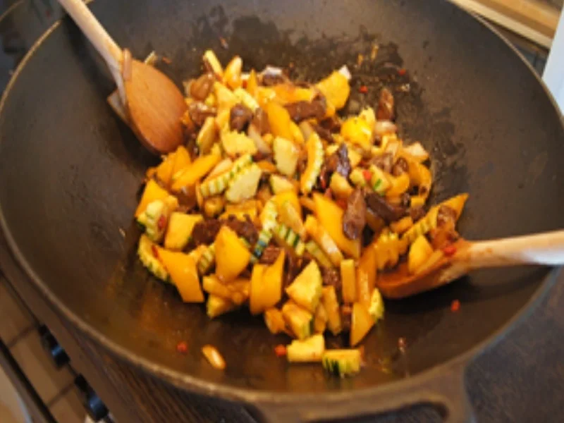 Putenfleisch-Gemüse-Wok mit Basmatireis - Rezept - Bild Nr. 15