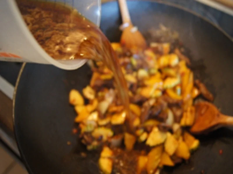 Putenfleisch-Gemüse-Wok mit Basmatireis - Rezept - Bild Nr. 16