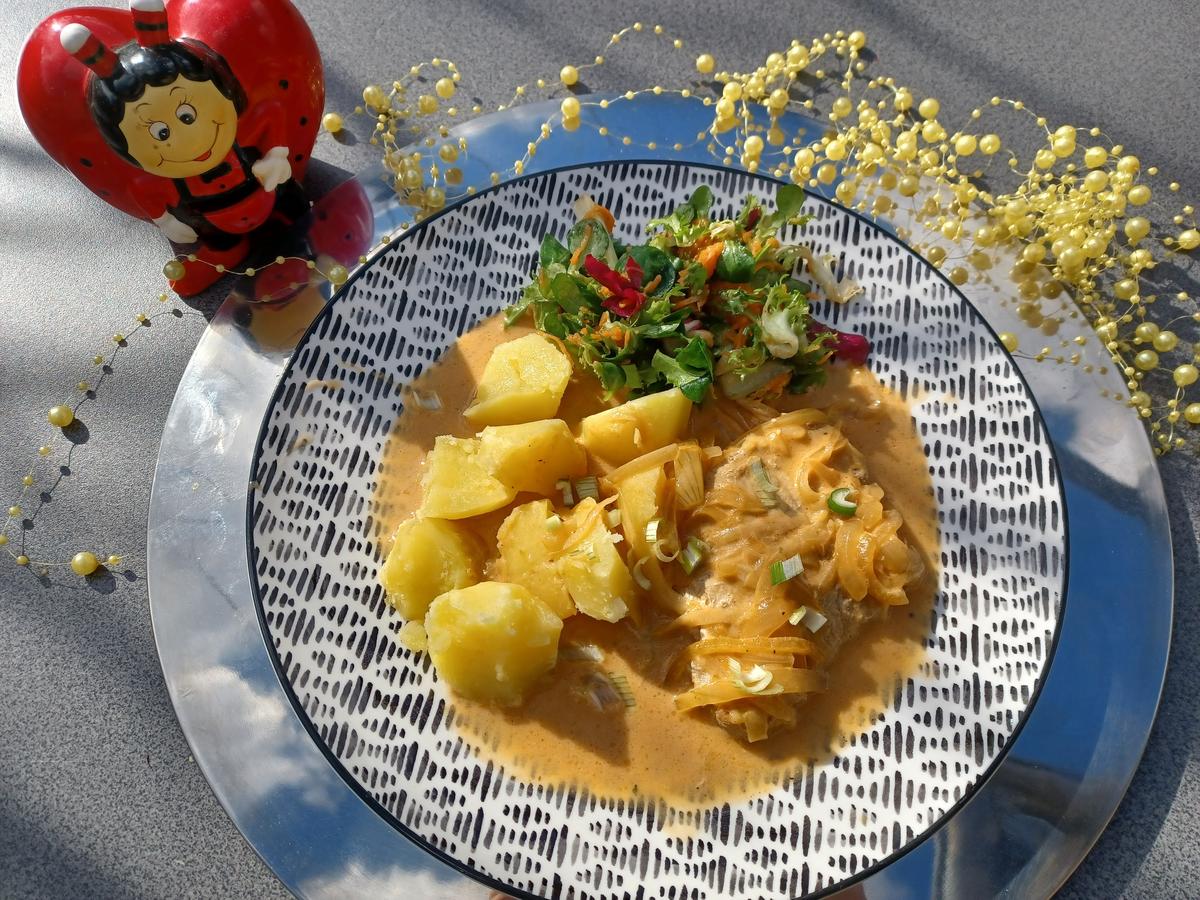 Zwiebel - Sahne - Schnitzel - Rezept mit Bild - kochbar.de