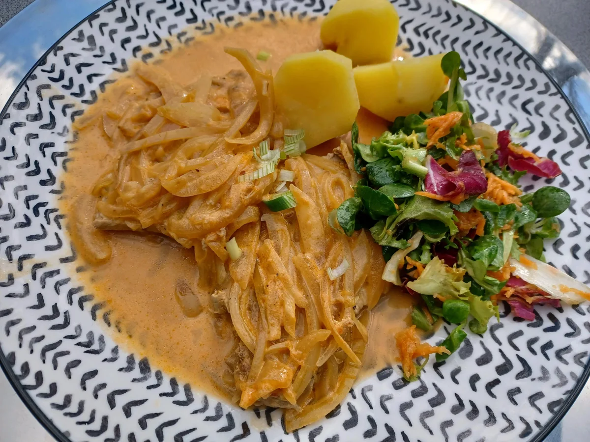 Zwiebel - Sahne - Schnitzel - Rezept - Bild Nr. 15575